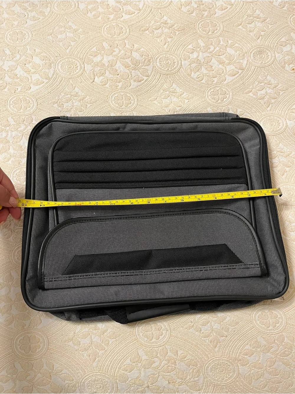 Gray and Black Laptop Briefcase Bag-NWOT